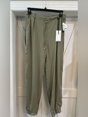 Oat New York Olive Drawstring Jogger Pants
